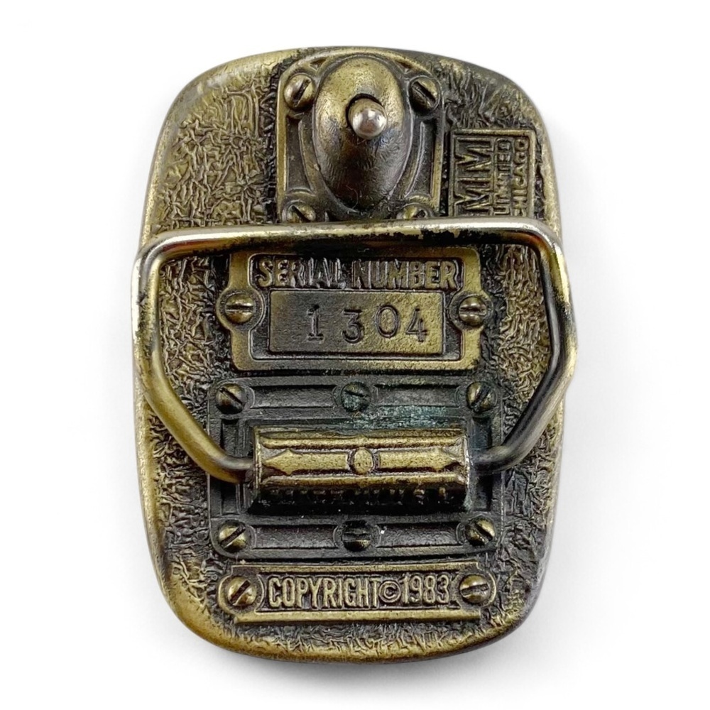 1983 MM Limited Chicago Brass Eagle Belt Buckle #1304​ - Picture 3 of 3